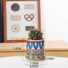 Load image into Gallery viewer, Mandala ceramic flower pot
