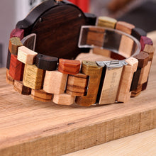 Load image into Gallery viewer, full wood quartz calendar waterproof watch men's watch wood table men's watch
