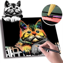 Load image into Gallery viewer, Children's scratch paper card
