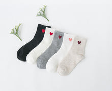 Load image into Gallery viewer, Korean wild tube socks female 200 needle cotton love
