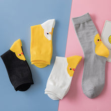 Load image into Gallery viewer, Cute little yellow chicken in tube socks
