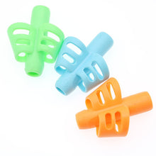 Load image into Gallery viewer, Two-Finger Grip Silicone Baby Learning Writing Tool Writing Pen Writing Correction Device Children Stationery Gift 3pcs
