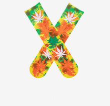 Load image into Gallery viewer, Tie dyed maple leaf socks
