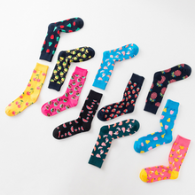 Load image into Gallery viewer, Happy tube socks fruit banana men's and women's socks
