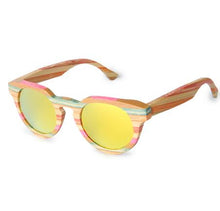 Load image into Gallery viewer, Colorful Nature Bamboo Sunglasses With Polarized Lens
