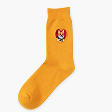 Load image into Gallery viewer, Vintage embroidered long cotton socks
