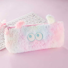 Load image into Gallery viewer, Gradient color plush pencil case
