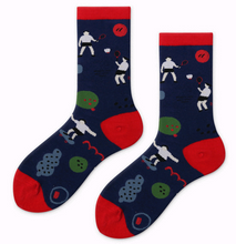 Load image into Gallery viewer, Literary fan original personality cartoon cotton socks ladies animal tube socks tide socks
