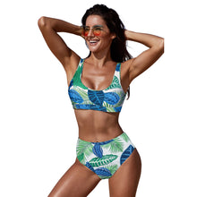 Load image into Gallery viewer, Sexy printed high waist bikini European and American Amazon large size swimsuit
