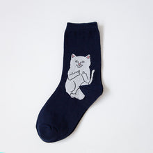 Load image into Gallery viewer, Cat socks cotton hip hop street wind socks

