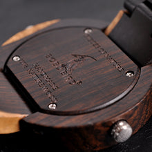 Load image into Gallery viewer, Wooden double movement wood watch

