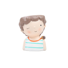 Load image into Gallery viewer, If small  wreath girl flower pot
