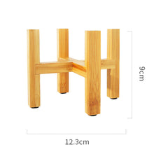 Load image into Gallery viewer, Flower Pot with Bamboo Tray Support
