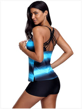 Load image into Gallery viewer, Fashion Gradient Large Size Split Swimsuit Women
