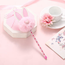 Load image into Gallery viewer, Plush rabbit ear ball gel pen
