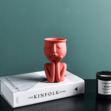 Load image into Gallery viewer, Portrait art flower pot head
