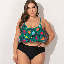 Load image into Gallery viewer, Oversized fat girl female split bikini swimsuit
