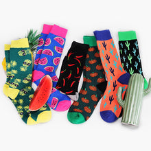 Load image into Gallery viewer, Cactus Men's Socks Fruit Creative Cotton Socks Couple Cotton Socks
