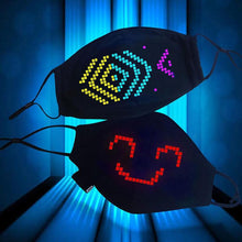 Load image into Gallery viewer, Christmas Bluetooth mask Prom mask flash mask

