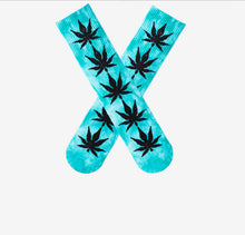 Load image into Gallery viewer, Tie dyed maple leaf socks
