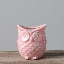Load image into Gallery viewer, Green plant ceramic flower pot container
