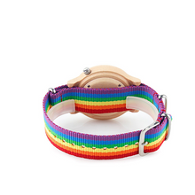 Load image into Gallery viewer, Rainbow Retro Wooden Watch
