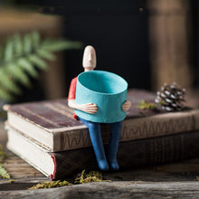 Load image into Gallery viewer, Abstract cartoon potted garden flower pot
