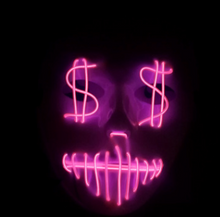 Load image into Gallery viewer, LED US dollar party mask
