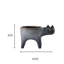 Load image into Gallery viewer, Cute Cat Tail Flower Pot Ceramic Personality Creativity
