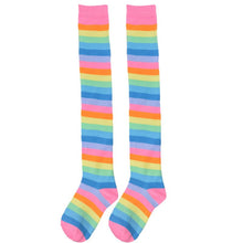 Load image into Gallery viewer, Rainbow Striped Stockings
