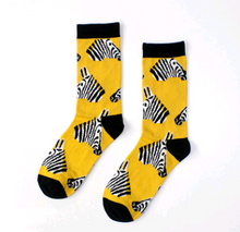 Load image into Gallery viewer, Creative socks zebra animal series stockings wild couple cotton socks
