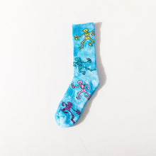 Load image into Gallery viewer, Trendy Tie-Dye Stockings Skull Skateboard Socks
