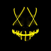 Load image into Gallery viewer, Halloween Horror Slit Mouth And Crosseye LED Plastic Glowing Mask
