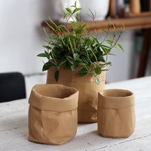 Load image into Gallery viewer, Cement Cloth Bag Flowerpot Cowhide Bag Simple
