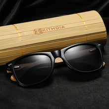 Load image into Gallery viewer, Polarized wooden sunglasses
