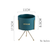 Load image into Gallery viewer, Creative Personality Iron Ceramic Flowerpot

