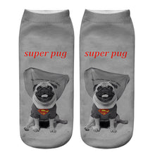 Load image into Gallery viewer, Dog PUG cartoon 3D printing socks
