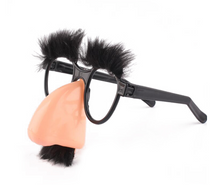 Load image into Gallery viewer, Halloween spoof glasses hairy sexy ball glasses single party spoof funny glasses

