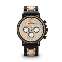 Load image into Gallery viewer, Multifunctional solid wood watch
