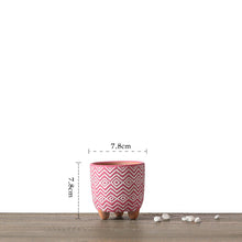 Load image into Gallery viewer, Terracotta three-legged flower pot
