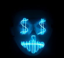 Load image into Gallery viewer, LED US dollar party mask
