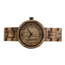 Load image into Gallery viewer, Bamboo wood watch watch ladies watch quartz movement watch
