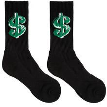 Load image into Gallery viewer, Dollar pattern men's sports fitness basketball socks
