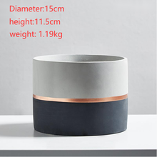 Load image into Gallery viewer, Nordic Minimalist Cement Breathable Flower Pot Home Balcony Decorations
