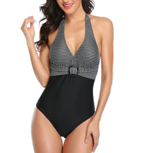 Load image into Gallery viewer, Women's Sexy Striped One-Piece Swimsuit
