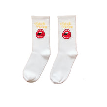 Load image into Gallery viewer, Trend INS hip hop socks Europe and the United States street fashion skateboarding couple long socks female male letters lip socks
