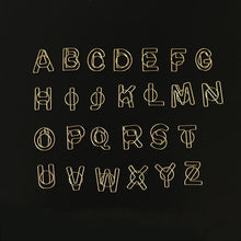 Load image into Gallery viewer, Imitation gold letter paper clip
