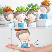 Load image into Gallery viewer, If small  wreath girl flower pot
