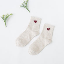Load image into Gallery viewer, Korean wild tube socks female 200 needle cotton love
