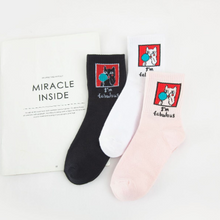 Load image into Gallery viewer, Creative cartoon tide socks INS net red super fire men and women couple socks cotton tube
